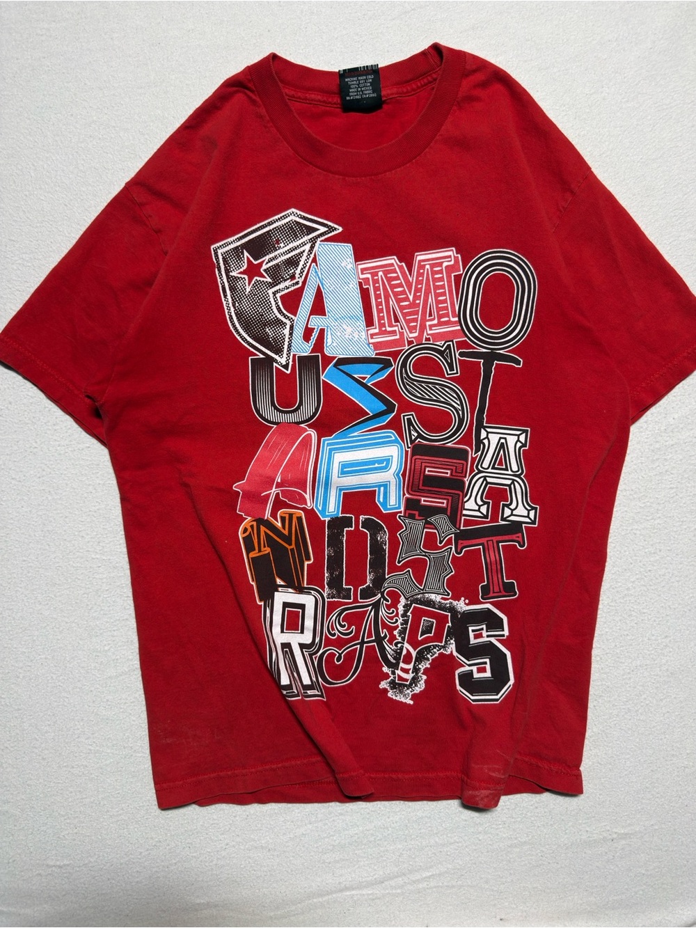 Famous Stars and Straps Graphic Red Tee Size XL